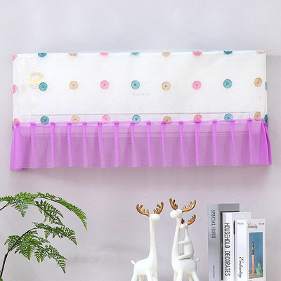 Závesné kryty klimatizácie, prachotesné ochranné kryty proti priamemu fúkaniu, čipkované kryty na klimatizáciu, dekorácie do spálne