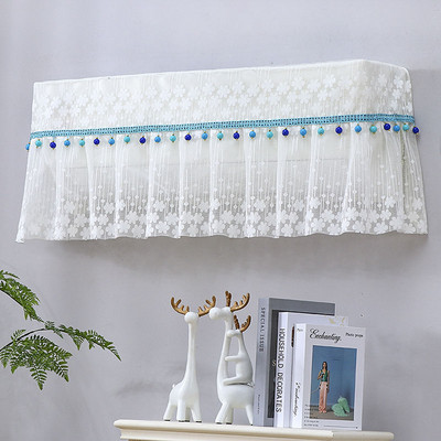 Závesné kryty klimatizácie, prachotesné ochranné kryty proti priamemu fúkaniu, čipkované kryty na klimatizáciu, dekorácie do spálne