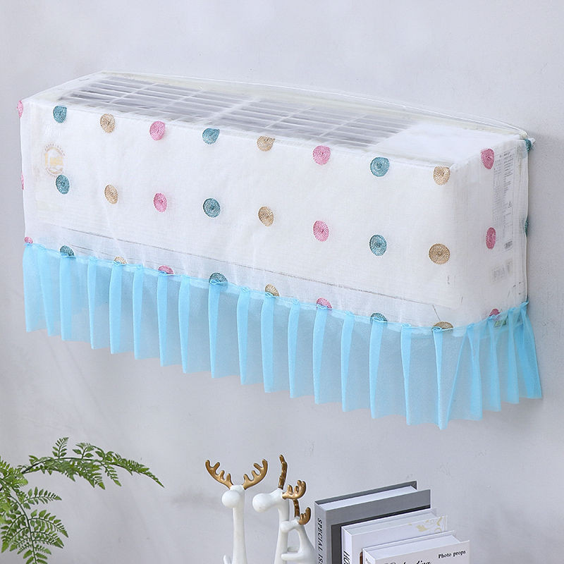 Závesné kryty klimatizácie, prachotesné ochranné kryty proti priamemu fúkaniu, čipkované kryty na klimatizáciu, dekorácie do spálne