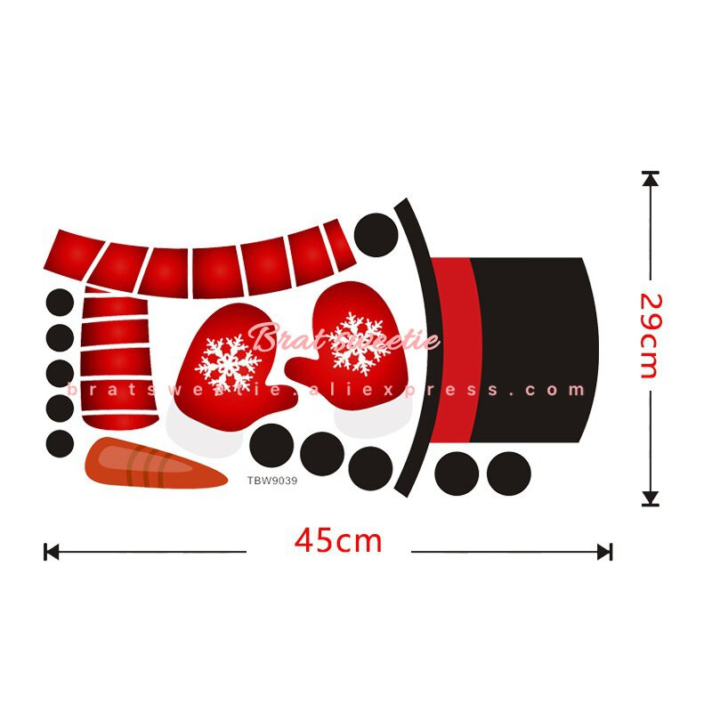 Коледни капаци за дръжки на вратите на хладилника Комплект стикери Дядо Коледа Снежен човек Калъфи за дръжки за микровълнова фурна Коледни празнични декорации