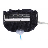 1-1.5P/2P-3P Капак за почистване на климатик Водоустойчив PU Почистващ капак за измиване на прах Чист протектор Черен Домакински инструменти Направи си сам