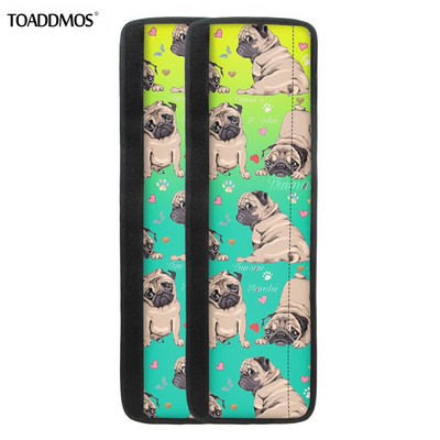 TOADDMOS Сладък модел куче мопс Капак на дръжката на вратата на хладилника Протектор на хладилника Протектор на дръжката на вратата Аксесоари за домашна кухня