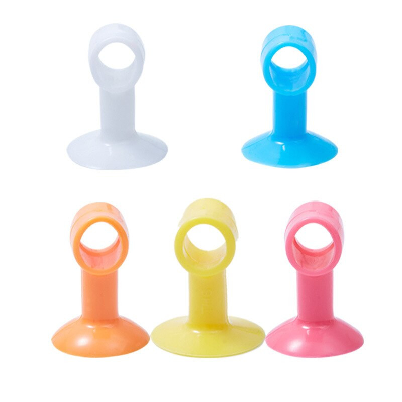 5 kom/set Višenamjenski silikonski čep za vrata protiv sudara, neperforirana zapreka za vrata, omotač ručke za vrata kupaonice