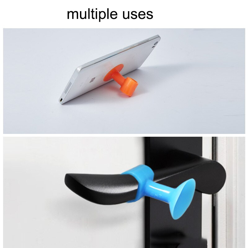 5 kom/set Višenamjenski silikonski čep za vrata protiv sudara, neperforirana zapreka za vrata, omotač ručke za vrata kupaonice