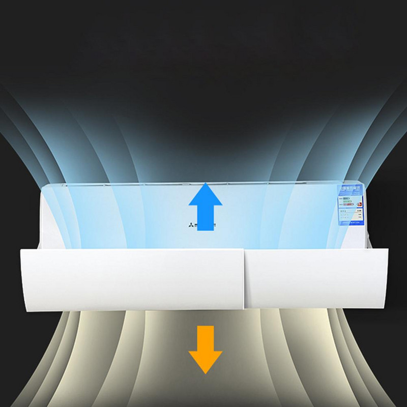 Capac retractabil pentru aer condiționat Parbriz Deflector de aer cu suflare directă Deflector de aer condiționat de uz casnic