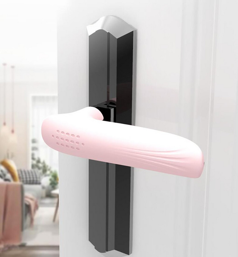 Ajtóütközők 2 csomag, szilikon ajtókilincs kesztyűhuzat, csendes, antisztatikus ajtóütközők, kompatibilisek a legtöbb ajtókilinccsel