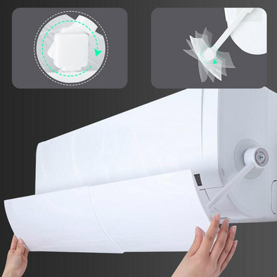 Antidirect zasúvateľný kryt klimatizácie, deflektor vetra, príslušenstvo pre odsávací ventilátor