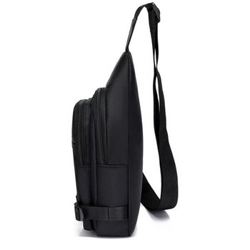 Ανδρική τσάντα casual από ύφασμα με στάμπα και φερμουάρ