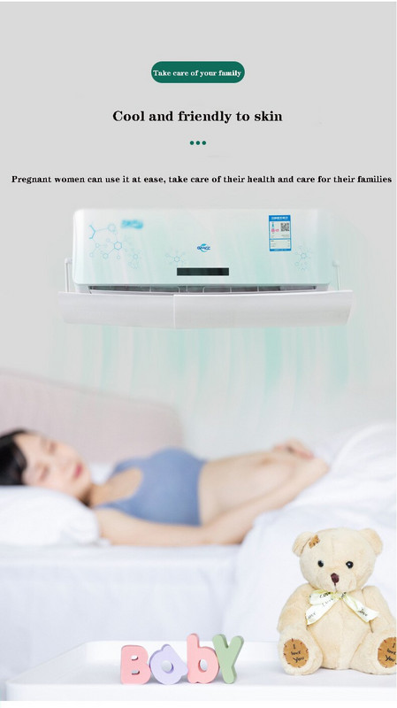 Škálovateľný závesný čelný štít klimatizácie, deflektor proti priamemu fúkaniu vzduchu, prepážka klimatizácie pre domácnosť