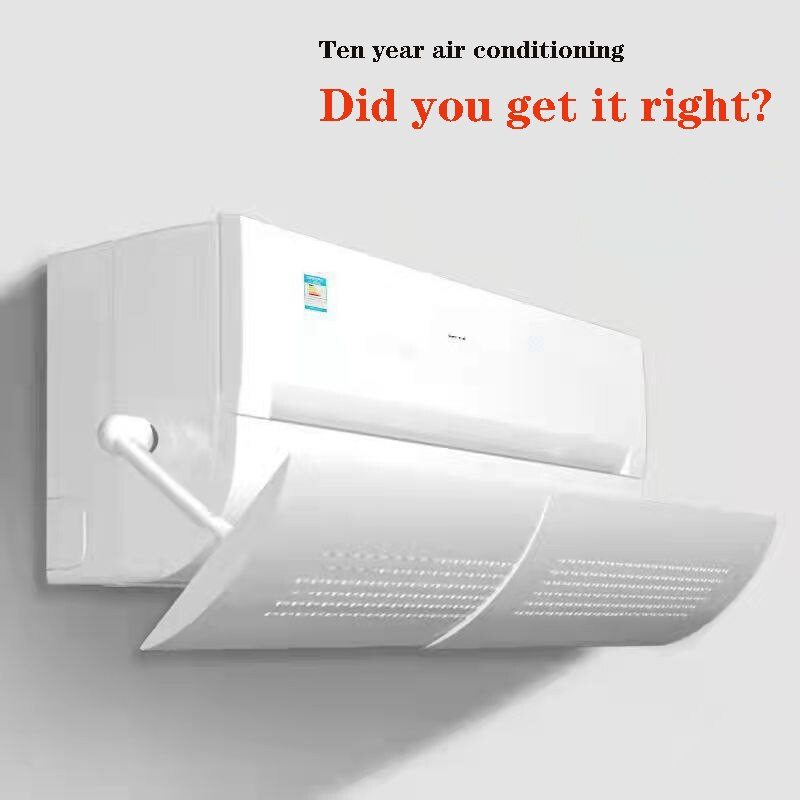 Škálovateľný závesný čelný štít klimatizácie, deflektor proti priamemu fúkaniu vzduchu, prepážka klimatizácie pre domácnosť