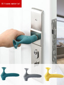 Husă de protecție pentru mâner de ușă îngroșată pentru dormitor, toaletă anti-coliziune, pernă de silicon antistatică, husă de protecție tip ventoză