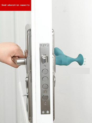 Удебелена дръжка на вратата защитно покритие спалня против сблъсък тоалетна антистатична силиконова възглавница защитно покритие тип смукател