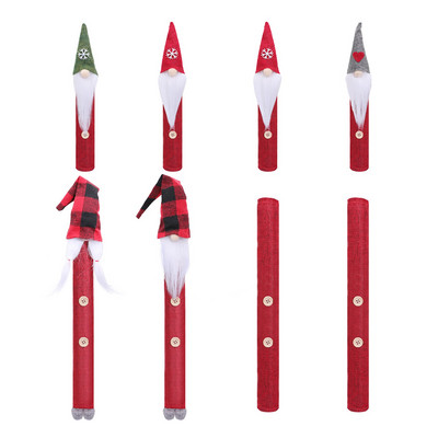 Коледна гора Възрастни ръкавици за хладилник Защитно покритие за микровълнова фурна Комплект от 8 части Коледна украса Консумативи за домашно парти