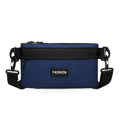 Malá textilná taška cez rameno s nápisom