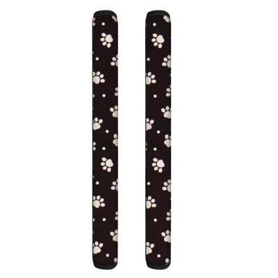 TOADDMOS Kryty na kľučky dvierok rúry s kreslenými psími labkami, polyesterový chránič gombíkov pre dvojdverovú chladničku, kuchynské náradie