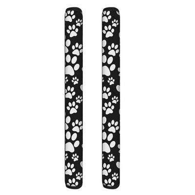 TOADDMOS Kryty na kľučky dvierok rúry s kreslenými psími labkami, polyesterový chránič gombíkov pre dvojdverovú chladničku, kuchynské náradie