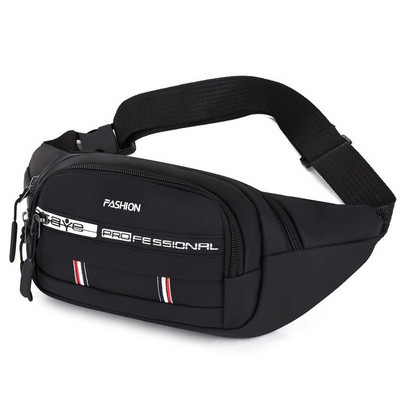 Naujo modelio vyriška rankinė su užrašu - tinka prie juosmens