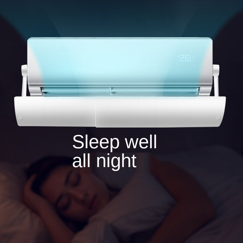 Deflektor na klimatizáciu do domácnosti, záves na čelné sklo, jednoduchá inštalácia, protišmykový