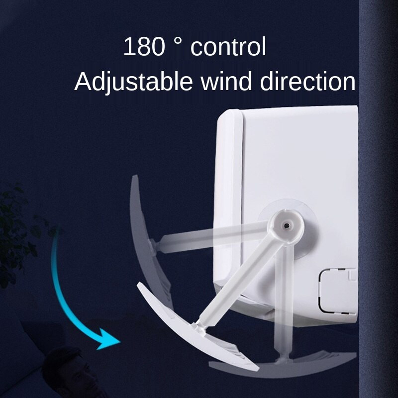 Deflektor na klimatizáciu do domácnosti, záves na čelné sklo, jednoduchá inštalácia, protišmykový