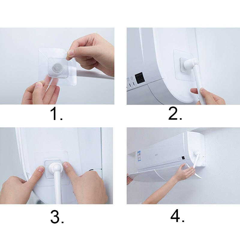 Légkondicionáló terelő elzárás Közvetlen fújásgátló behúzható pajzs Hideg légkondicionáló fedél szélterelő