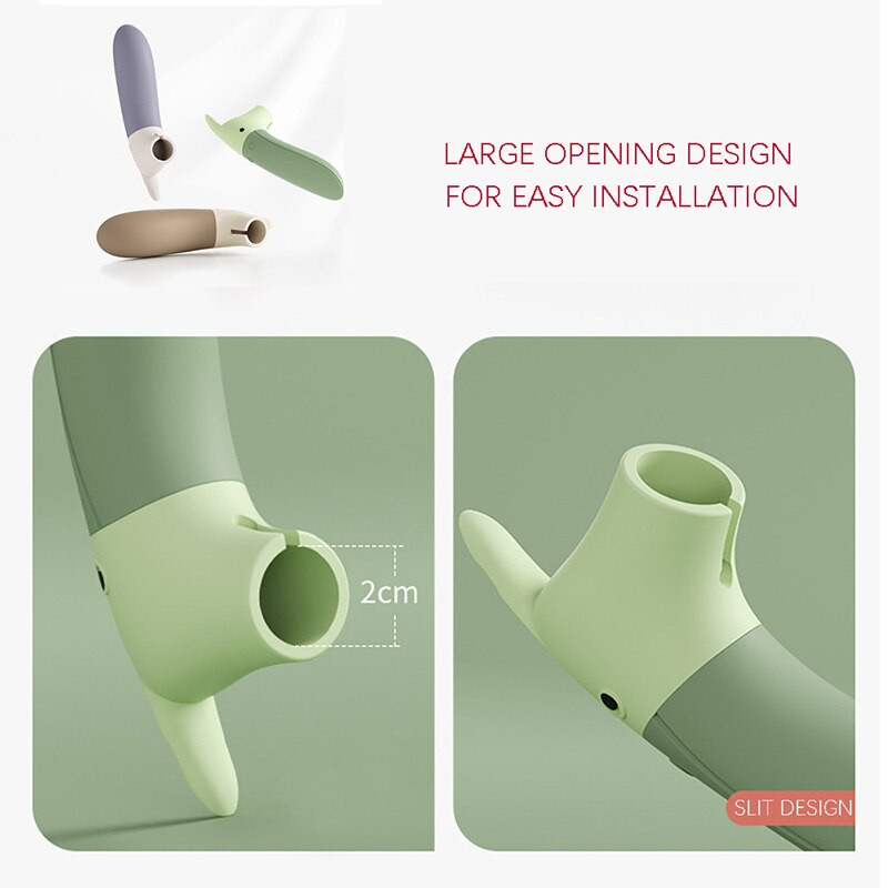 Vaikiškos silikoninės durų rankenos pirštinės kūdikių apsaugos nuo susidūrimo komplektas kambario rankenos durų dangtis