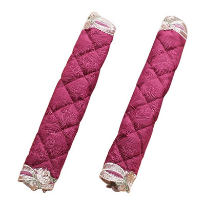 2 balenia vyšívaných krytov kľučiek dverí chladničky, ručne vyrábaných ochranných rukavíc na kľučky dverí pre kuchynské spotrebiče chladničky a rúry