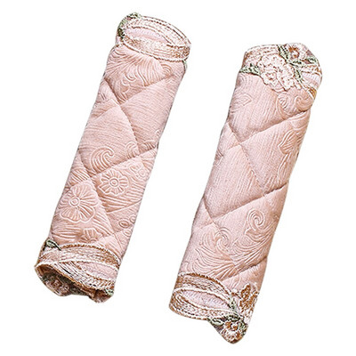 2 balenia vyšívaných krytov kľučiek dverí chladničky, ručne vyrábaných ochranných rukavíc na kľučky dverí pre kuchynské spotrebiče chladničky a rúry