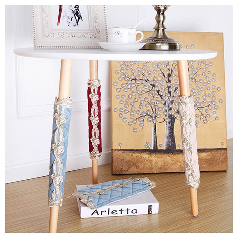 2 balenia vyšívaných krytov kľučiek dverí chladničky, ručne vyrábaných ochranných rukavíc na kľučky dverí pre kuchynské spotrebiče chladničky a rúry