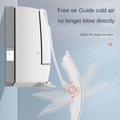 Univerzálny deflektor na klimatizáciu, nastaviteľný kryt klimatizácie s ochranou proti priamemu fúkaniu čelného skla