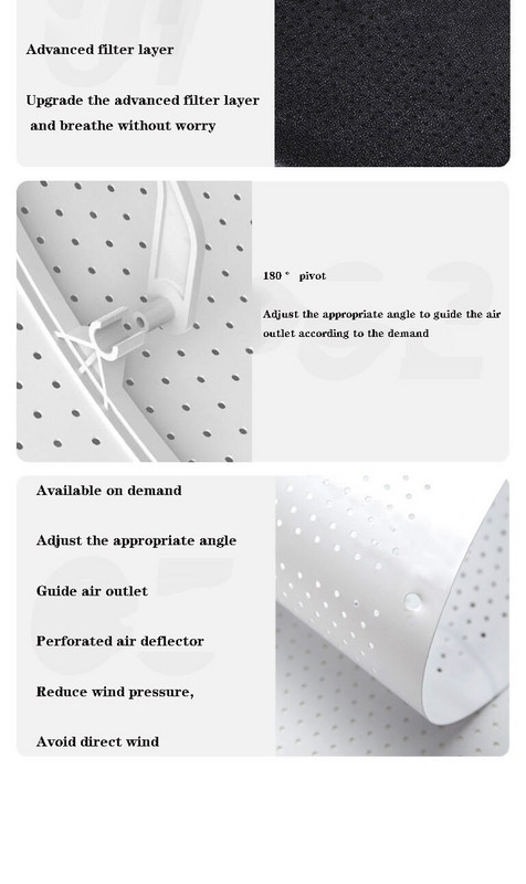 Univerzálny deflektor na klimatizáciu, nastaviteľný kryt klimatizácie s ochranou proti priamemu fúkaniu čelného skla