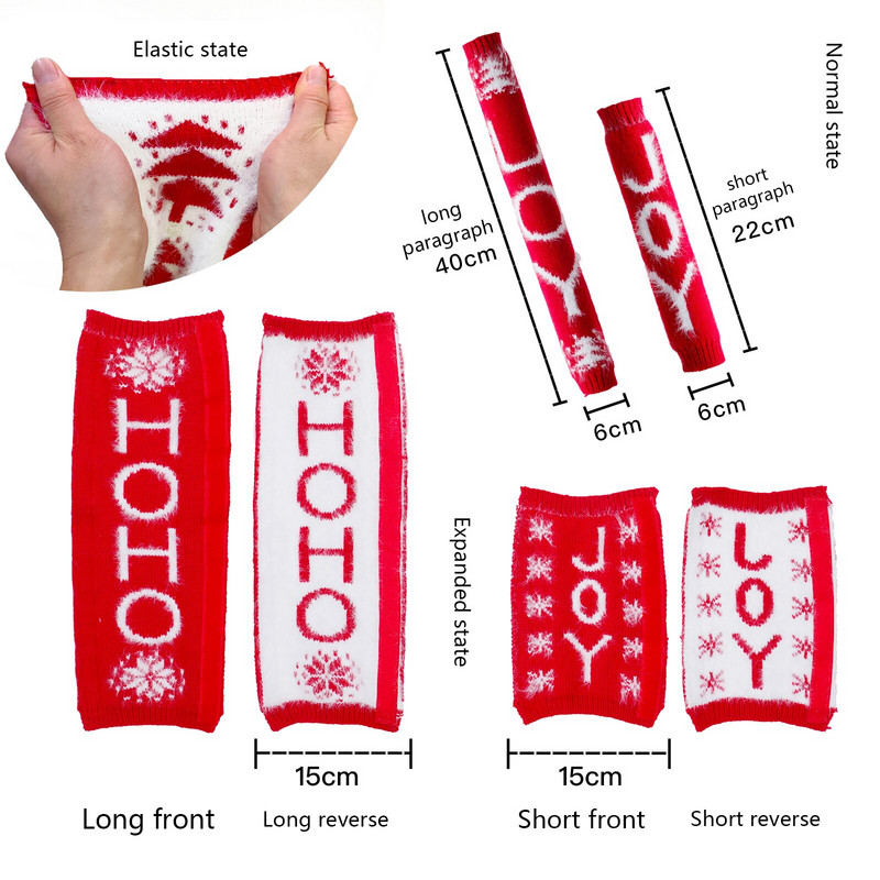 2021 Най-новите пристигащи плетени двустранни ръкавици за дръжката на хладилника 8 бр. Ръкавици против масло за дръжка за микровълнова фурна