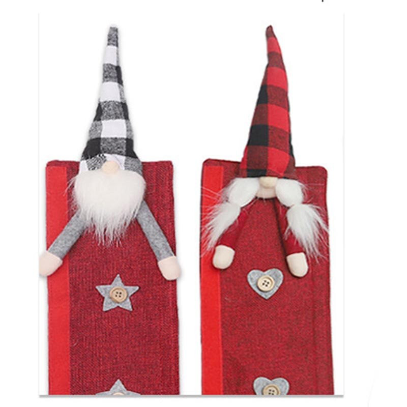 6 бр. Коледен капак за дръжката на вратата на хладилника Коледен тематичен хладилник Протектор за дръжката на микровълнова фурна Коледен домашен декор