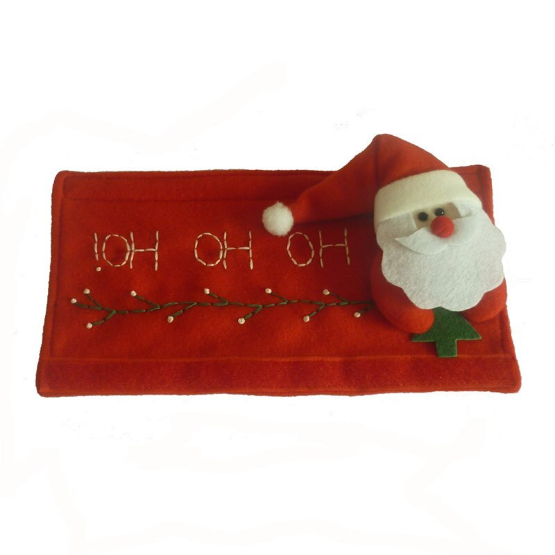 1 par Božićna tkanina za pokrivanje ručke hladnjaka Djed Božićnjak Kuhinjska mikrovalna pećnica Štitnik za kvaku hladnjaka Poklopac za ručku