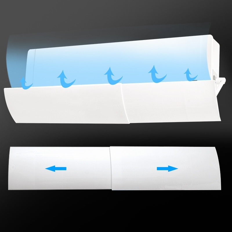 Univerzálny vnútorný závesný klimatizačný deflektor, čelné sklo, proti priamemu fúkaniu, klimatizácia pre domácnosť