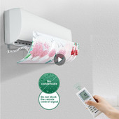 Závesné čelné sklo klimatizácie, deflektor vzduchu proti priamemu fúkaniu, škálovateľné čelné sklo klimatizácie pre domácnosť