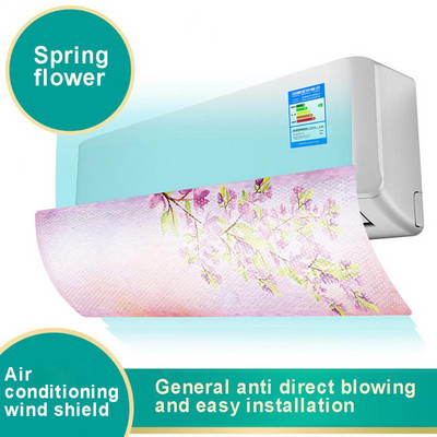 Závesné čelné sklo klimatizácie, deflektor vzduchu proti priamemu fúkaniu, škálovateľné čelné sklo klimatizácie pre domácnosť