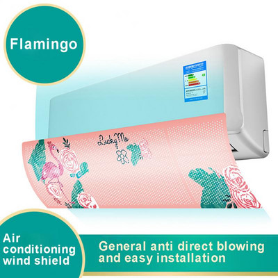 Závesné čelné sklo klimatizácie, deflektor vzduchu proti priamemu fúkaniu, škálovateľné čelné sklo klimatizácie pre domácnosť