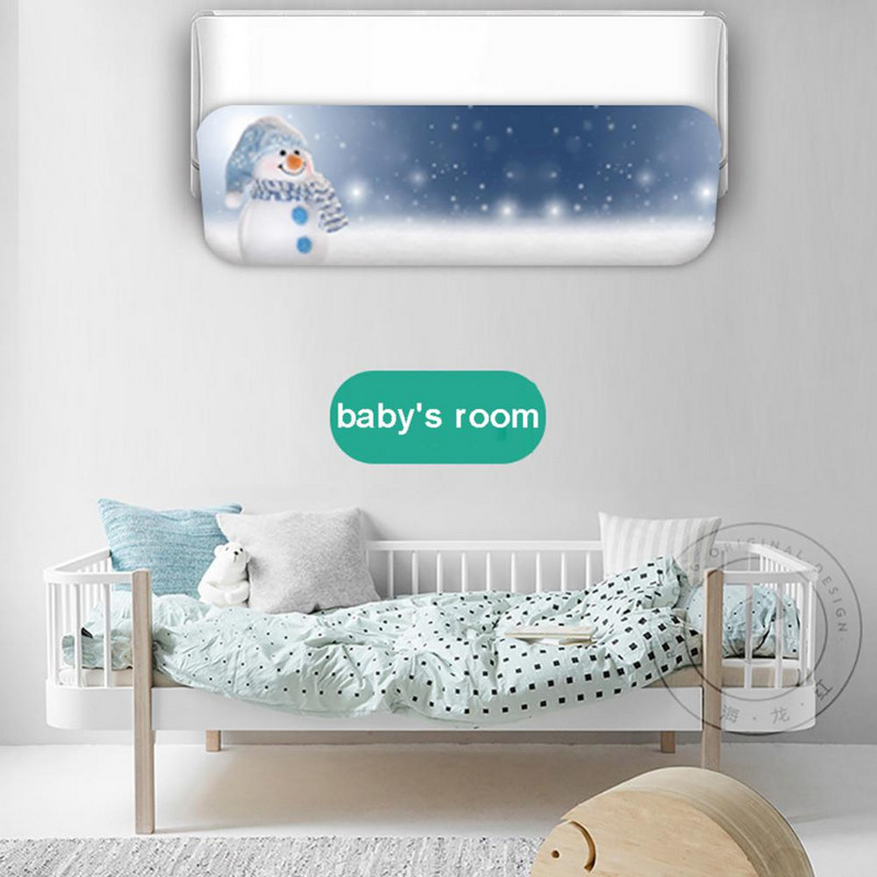 Závesné čelné sklo klimatizácie, deflektor vzduchu proti priamemu fúkaniu, škálovateľné čelné sklo klimatizácie pre domácnosť