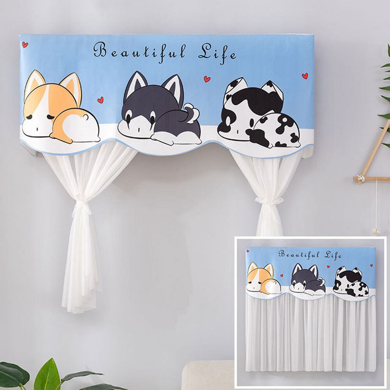 Kreslený kryt klimatizácie, závesný kryt klimatizácie, ochranný kryt pre klimatizáciu, dekoratívne kryty proti prachu