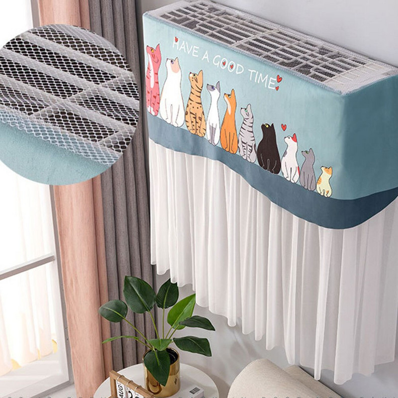 Kreslený kryt klimatizácie, závesný kryt klimatizácie, ochranný kryt pre klimatizáciu, dekoratívne kryty proti prachu