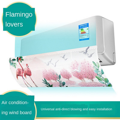 Sprievodca deflektorom vetra pre klimatizáciu, zasúvateľný závesný sklenený deflektor proti priamemu fúkaniu, deflektor výstupu vzduchu pre domácnosť