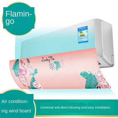 Sprievodca deflektorom vetra pre klimatizáciu, zasúvateľný závesný sklenený deflektor proti priamemu fúkaniu, deflektor výstupu vzduchu pre domácnosť