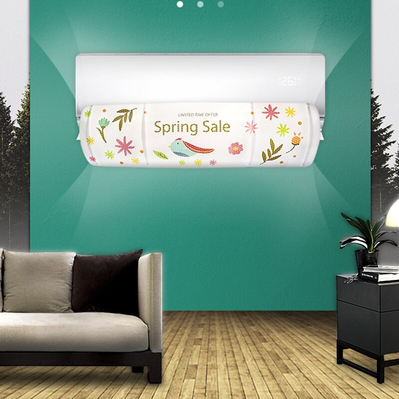 Sprievodca deflektorom vetra pre klimatizáciu, zasúvateľný závesný sklenený deflektor proti priamemu fúkaniu, deflektor výstupu vzduchu pre domácnosť