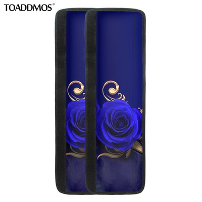 TOADDMOS Blue Love Rose Pattern Протектор за хладилник Защита на капака на вратата на хладилника Аксесоари за дома Кухненски уред