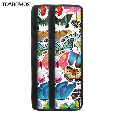 TOADDMOS Spalvingi drugeliai šaldytuvo durų rankenos apsauga šaldytuvo durų rankenos apsauga namų aksesuarai virtuvės prietaisai