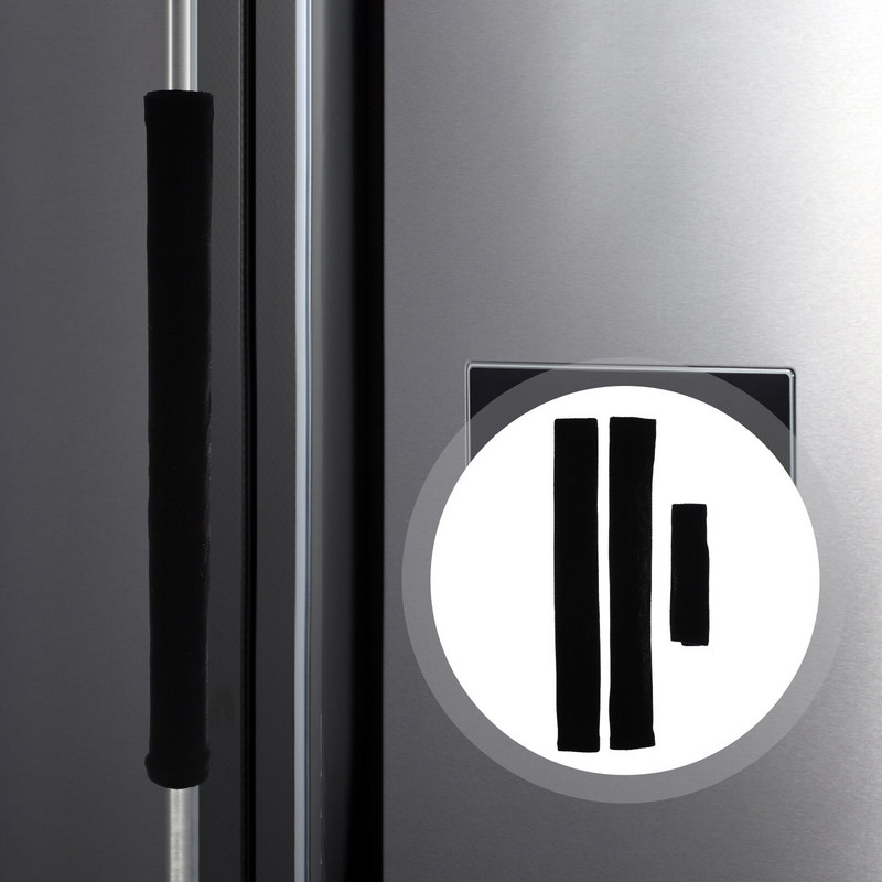 3 vnt. Virtuvės prietaiso dangtis Virtuvės prietaiso rankenos dangčiai Orkaitės durelių rankenos dangtis indaplovės rankenos dangteliai