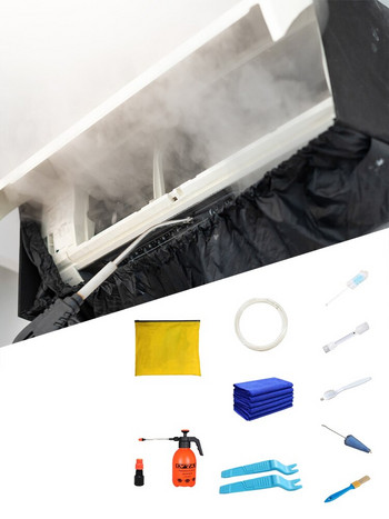 Измиване на капака на климатика Почистване на стенен климатик Защитен капак за прах Инструмент за почистване