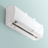 Aer condiționat Parbriz Deflector de vânt rece Deflector retractabil pentru birou, hotel, durabil, practic, acasă