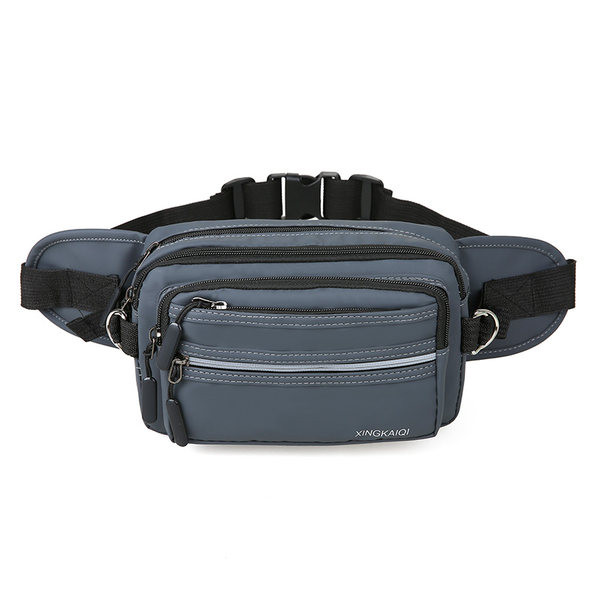 Moderná pánska taška z textilu s potlačou a zipsom