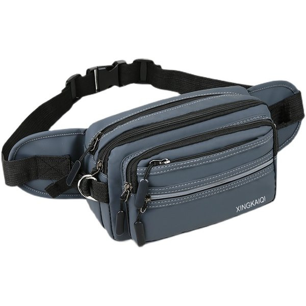 Moderná pánska taška z textilu s potlačou a zipsom